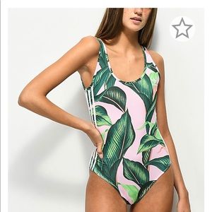 Adidas - Pink Palm & Gridlock Bodysuit